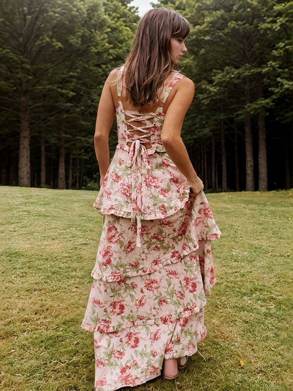 A-line Straps Sleeveless Ruffles Floor-Length Bridesmaid Dresses
