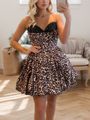 A-line Sweetheart Short/Mini Corset Dress