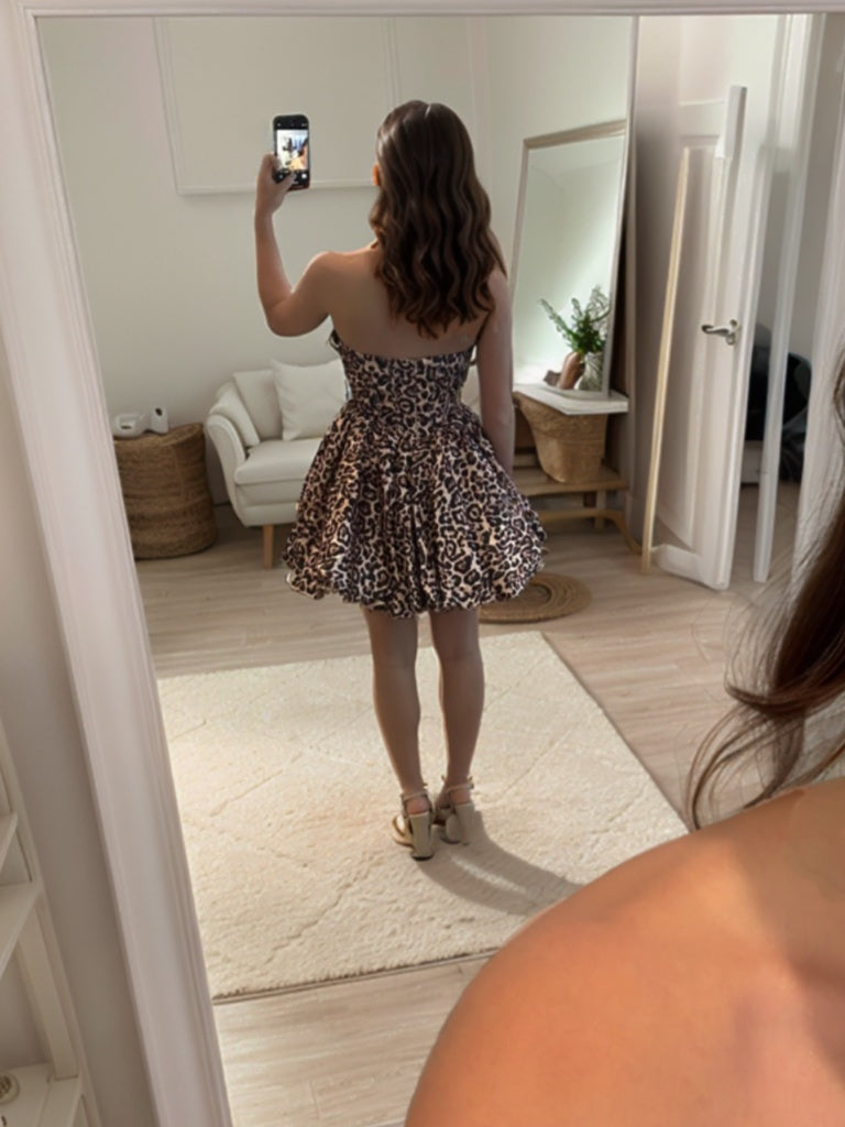 A-line Sweetheart Short/Mini Corset Dress