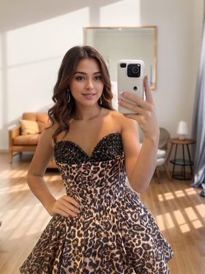 A-line Sweetheart Short/Mini Corset Dress