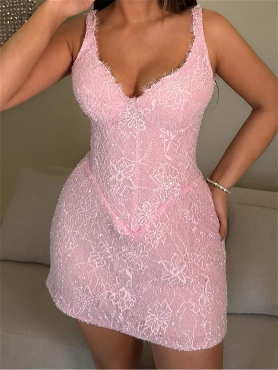 Sheath/Column Straps Lace Short/Mini Lace Homecoming Dresses