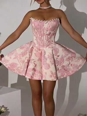 A-line/Princess Straight Cascading Ruffles Short/Mini Homecoming Dresses