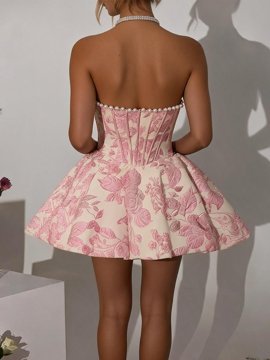 A-line/Princess Straight Cascading Ruffles Short/Mini Homecoming Dresses