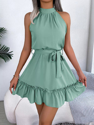 A-line/Princess Scoop Bow Short/Mini Homecoming Dresses