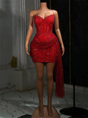 Sheath/Column Sweetheart Sequin Short/Mini Homecoming Dresses