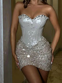 Sheath/Column Sweetheart Sequin Short/Mini Homecoming Dresses