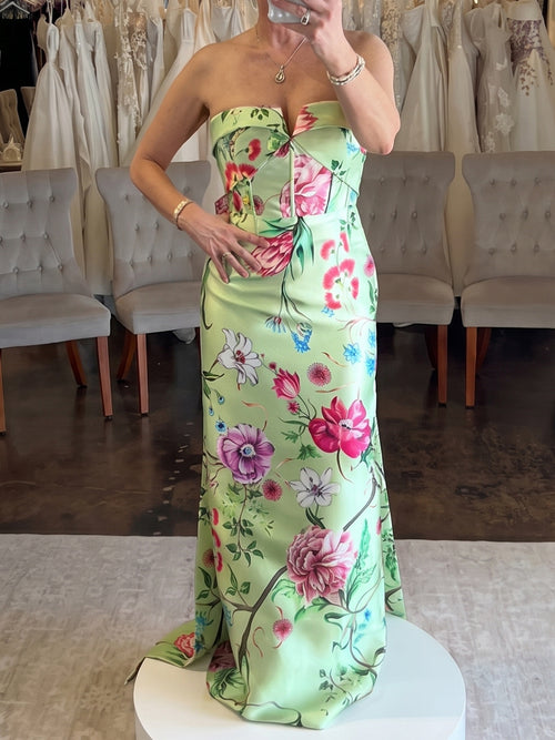Sheath/Column Straight Pleated Floor-Length Mother of the Bride Dresses