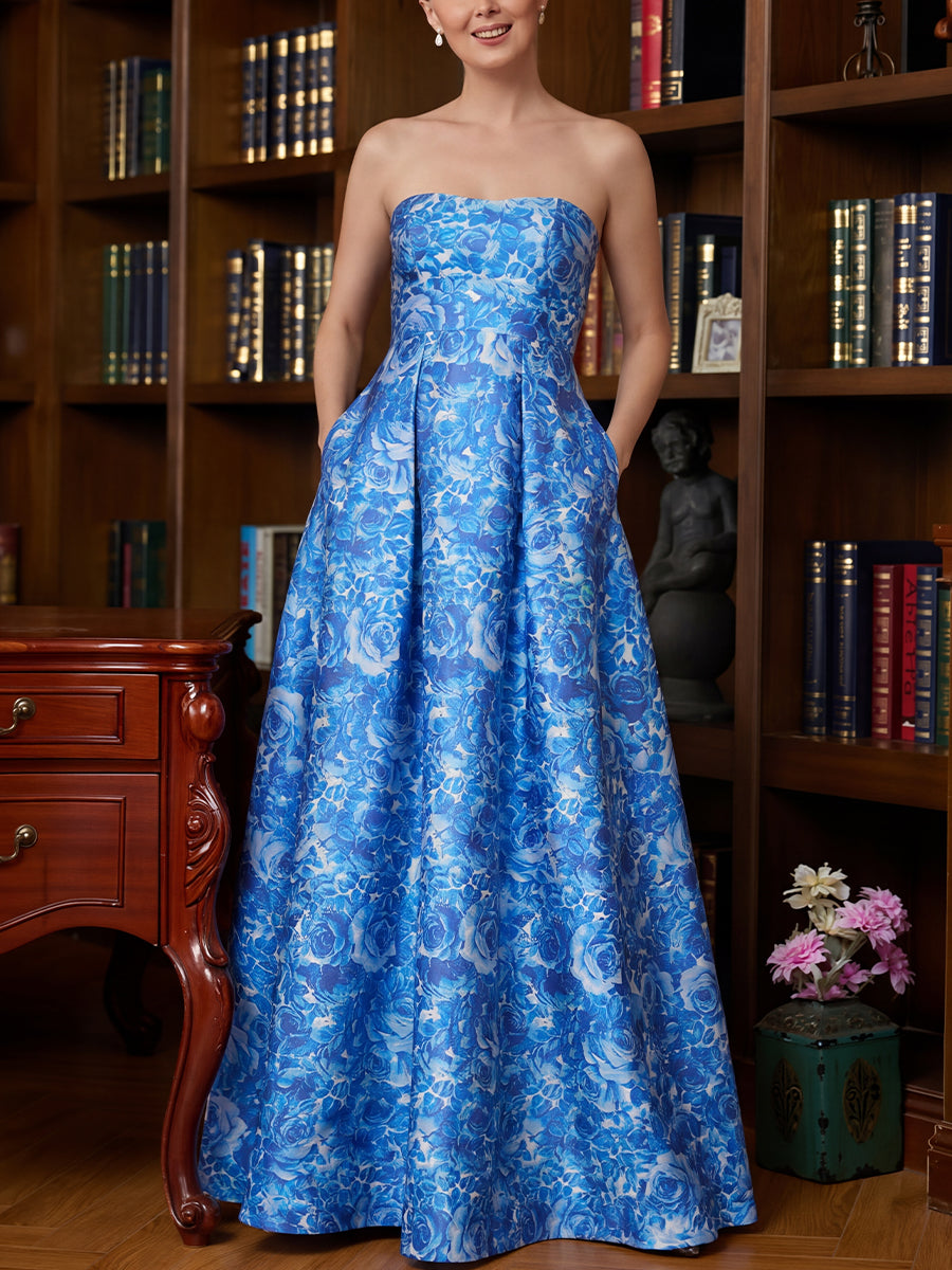 A-line/Princess Straight Pleated Floor-Length Satin Mother of the Bride Dresses