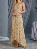A-line/Princess One-Shoulder Embroidery Asymmetrical Mother of the Bride Dresses