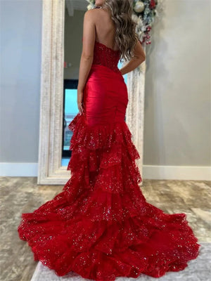 Sheath Sweetheart Appliques Lace Court Train Silk Like Satin Corset Dress