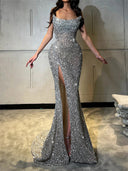 Sheath Straight Court Train Dress