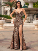 Sheath Spaghetti Straps Sweep Train Other Prom Dress